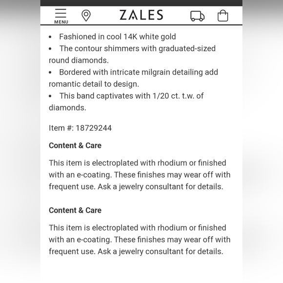 🛑SOLD🛑ales Set of 2 Diamond Accent Vintage-Style Contour Bands in 14k White - Picture 3 of 10